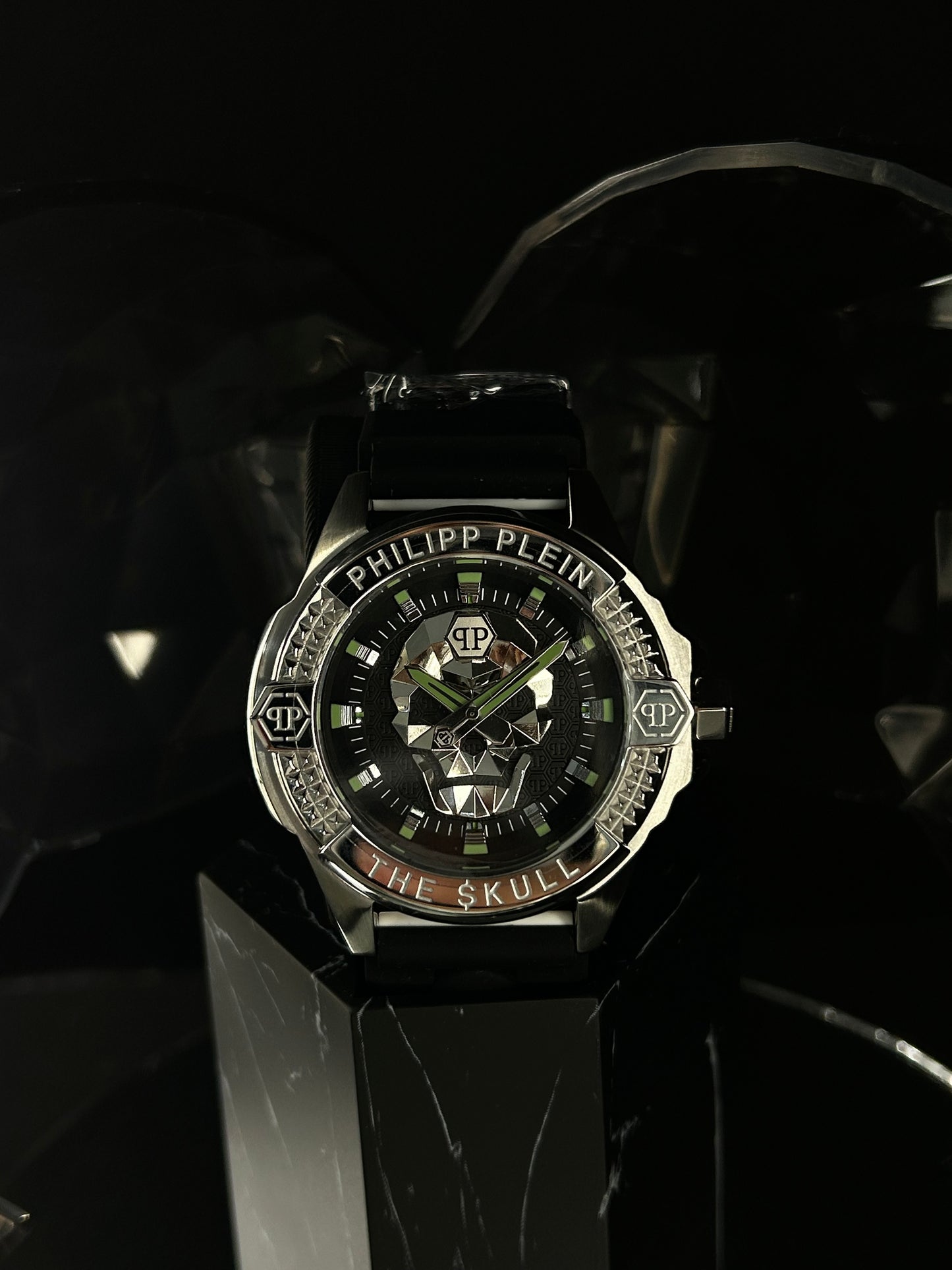 Philipp Plein Herrenuhr The Skull Silber PWAAA0121