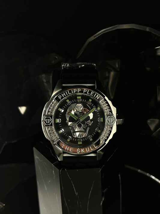 Philipp Plein Herrenuhr The Skull Silber PWAAA0121
