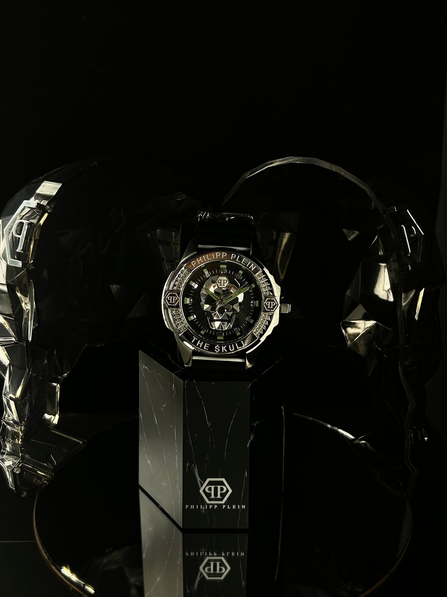Philipp Plein Herrenuhr The Skull Silber PWAAA0121