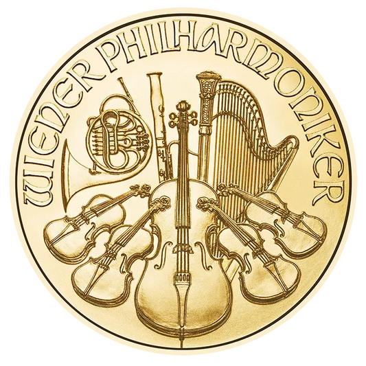 Gold Philharmoniker 1 oz | Wiener Philharmoniker Goldmünze 999,9 | Münze Österreich