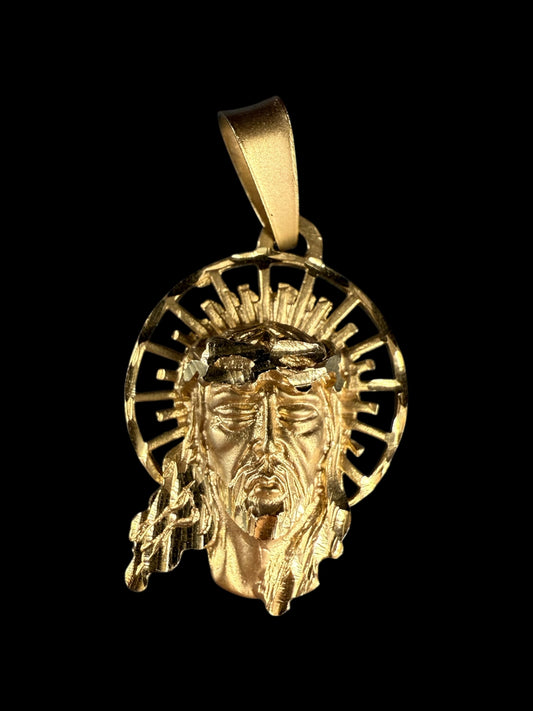 14 Karat Gold Jesus Anhänger – Handgefertigt & mit Bedeutung