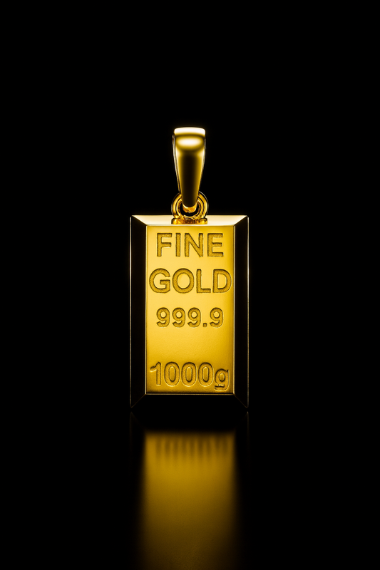 Goldbarren Anhänger – 14K Gold