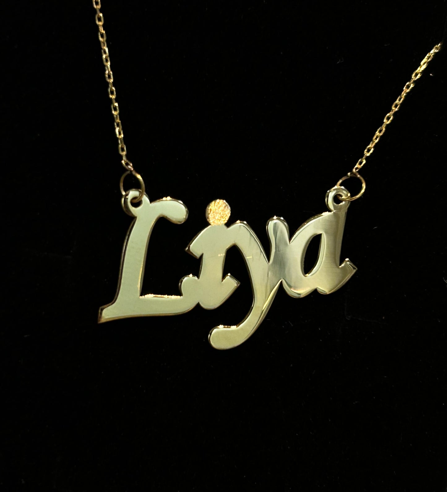 Personalisierte goldene Halskette