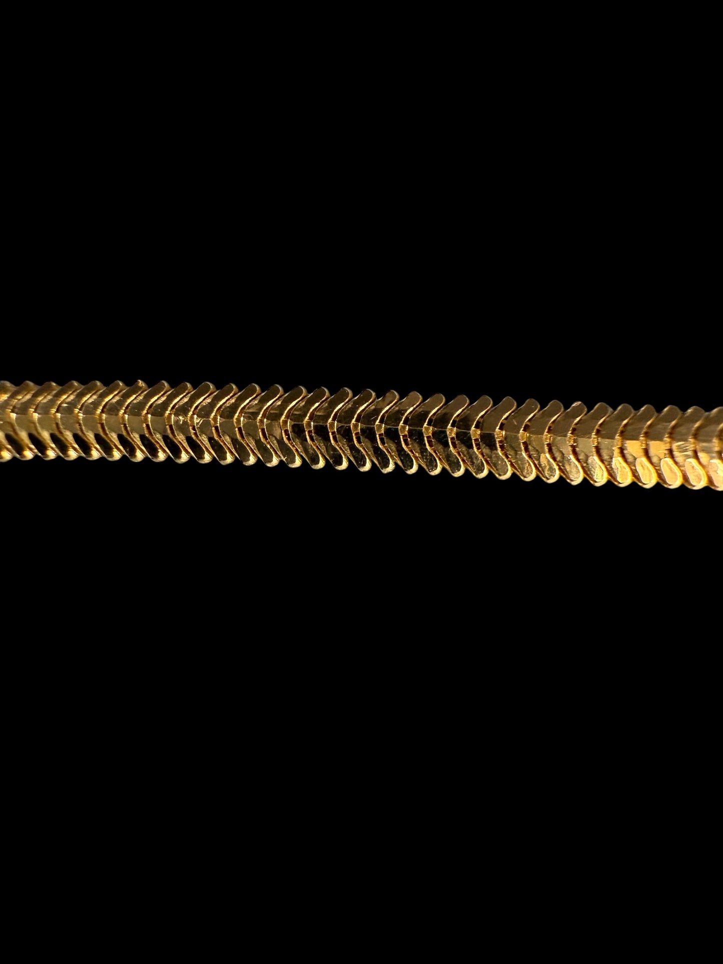 14 Karat Gold Schlangenkette – Moderner Luxus für Damen & Herren