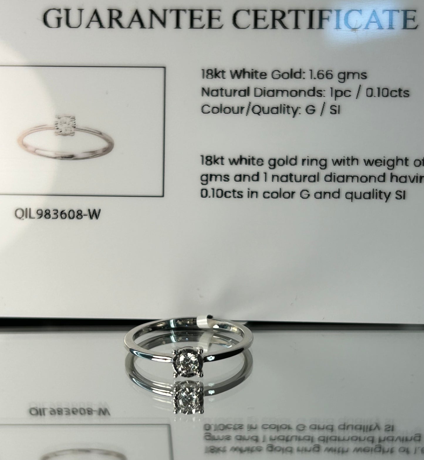 18 K Diamantring