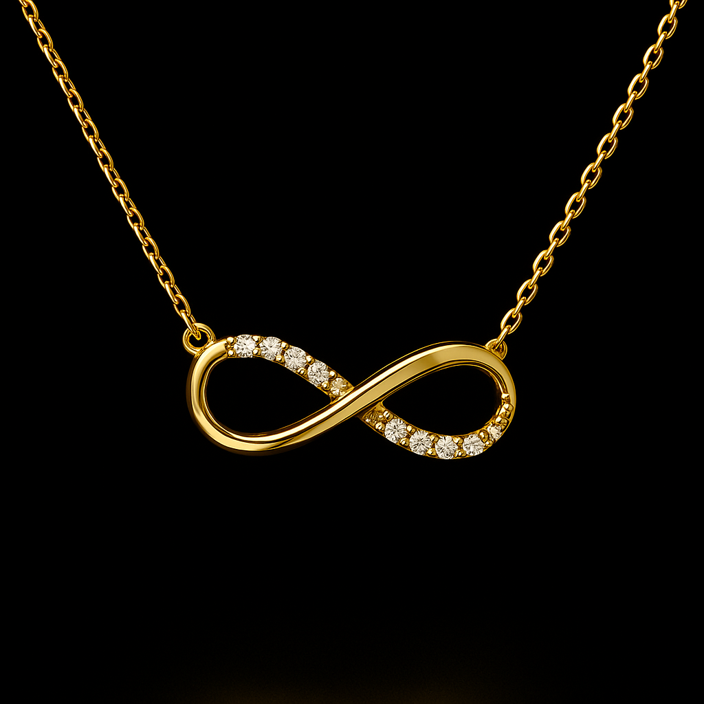 Infinity-Kette aus 14 Karat Gold – Eleganz mit Bedeutung
